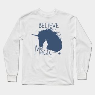 Believe in Magic Unicorn Long Sleeve T-Shirt